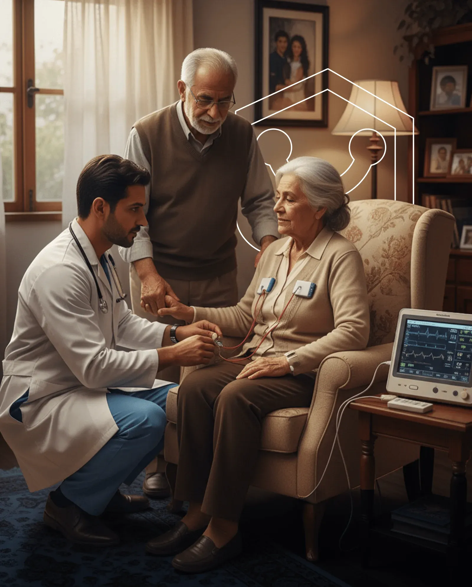 خدمة رسم قلب وإيكو منزلي Echocardiography & ECG بأسعار مناسبة من كلينيكا.