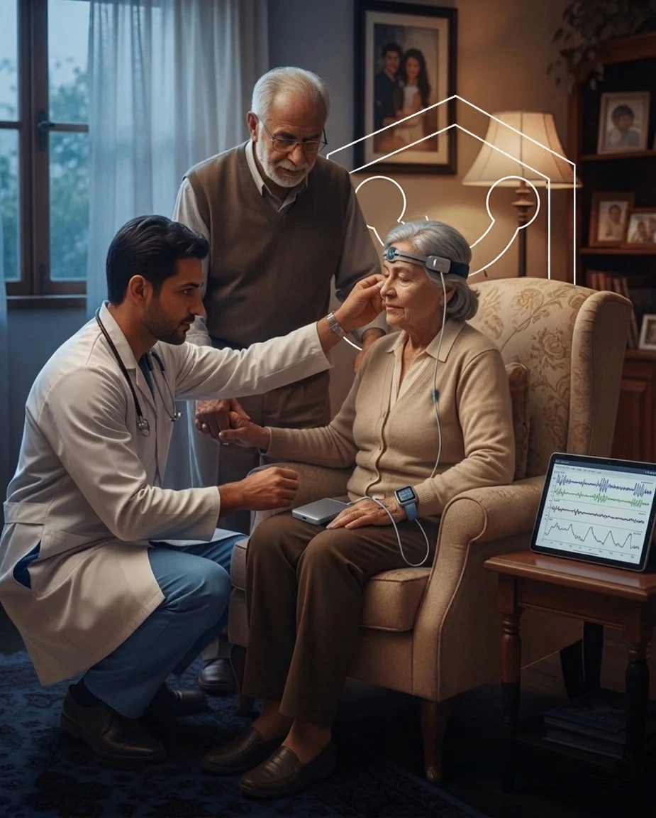 اختبار رسم نوم منزلي (Polysomnography) لتشخيص اضطرابات النوم - كلينيكا Clinica