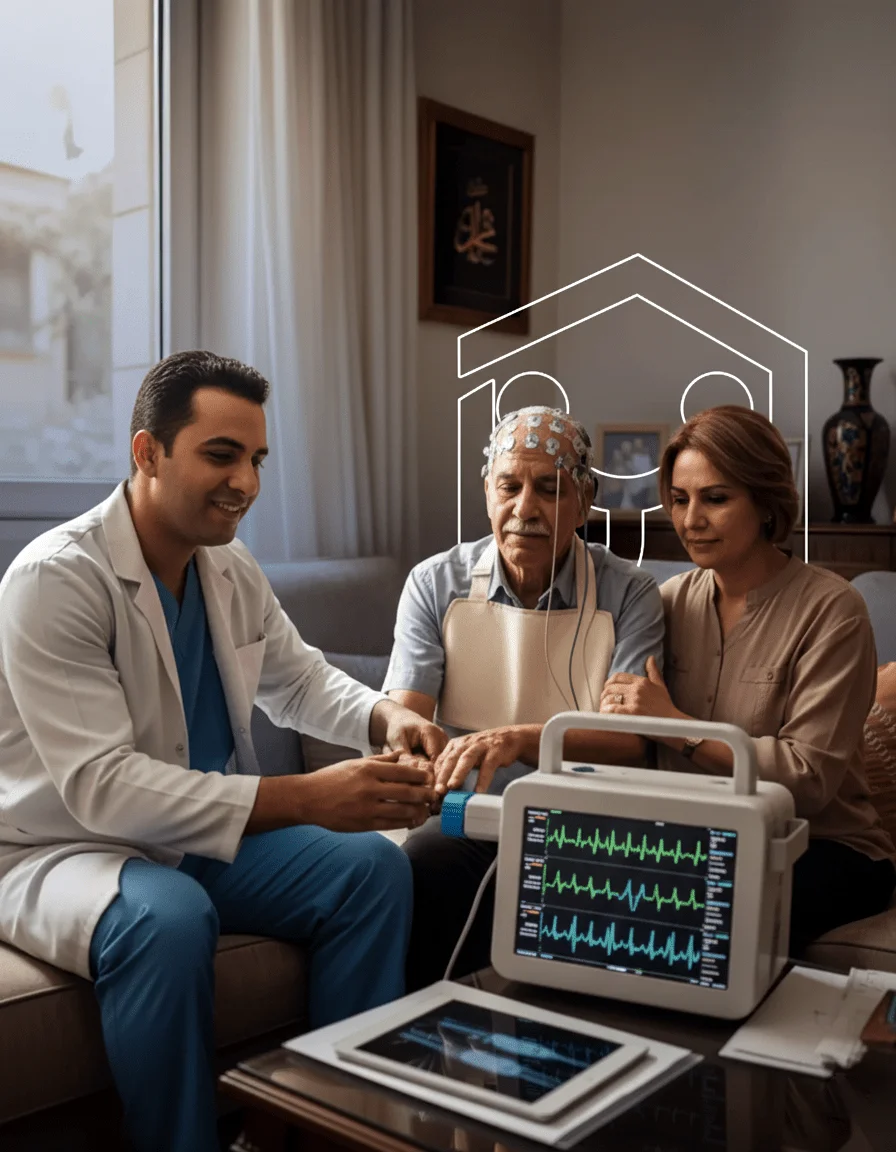 جهاز رسم مخ منزلي (EEG) ديجيتال محمول للأطفال والكبار - كلينيكا Clinica